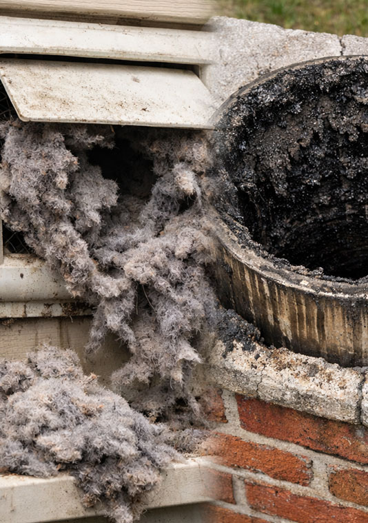 Dryer Vent Dirty Chimney Flue